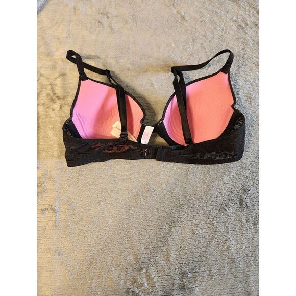 Victoria's Secret PINK size 34A Wear Everywhere Tshirt Bra Black - Picture 2 of 3